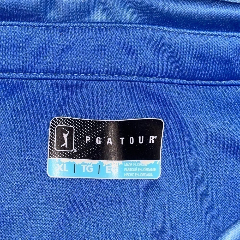 Men’s used PGA tour cloud blue golf polo shirt size XL Pre own items are as is a - Picture 3 of 5